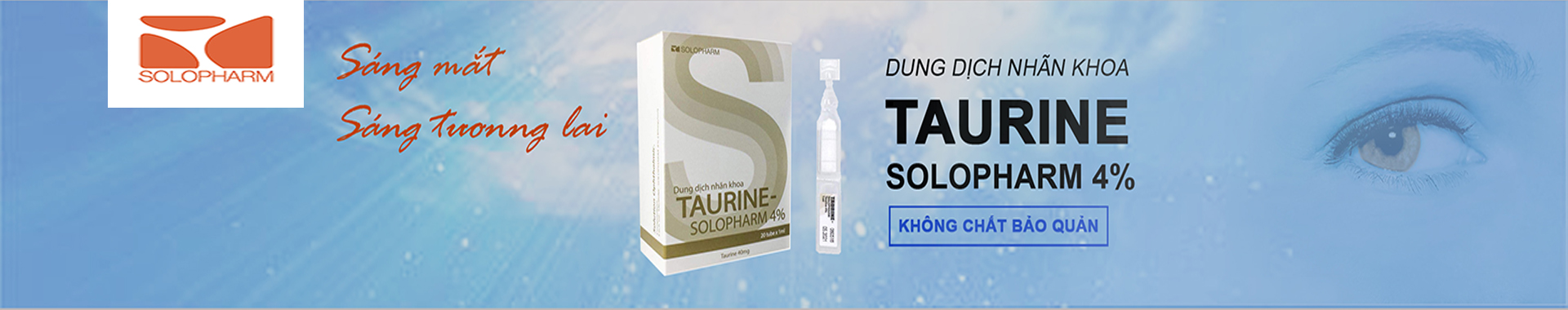 Dung dịch nhãn khoa Taurine Solopharm 4% 0,4ML
